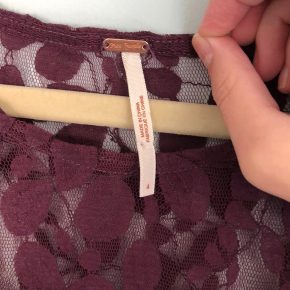 Free People Floral Lace Mesh Dress - Picture 7 of 9